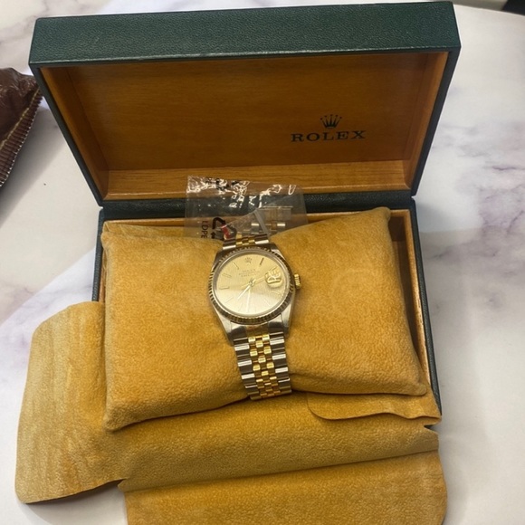 Two-Tone 36MM Rolex with Box and Papers - Picture 2 of 8